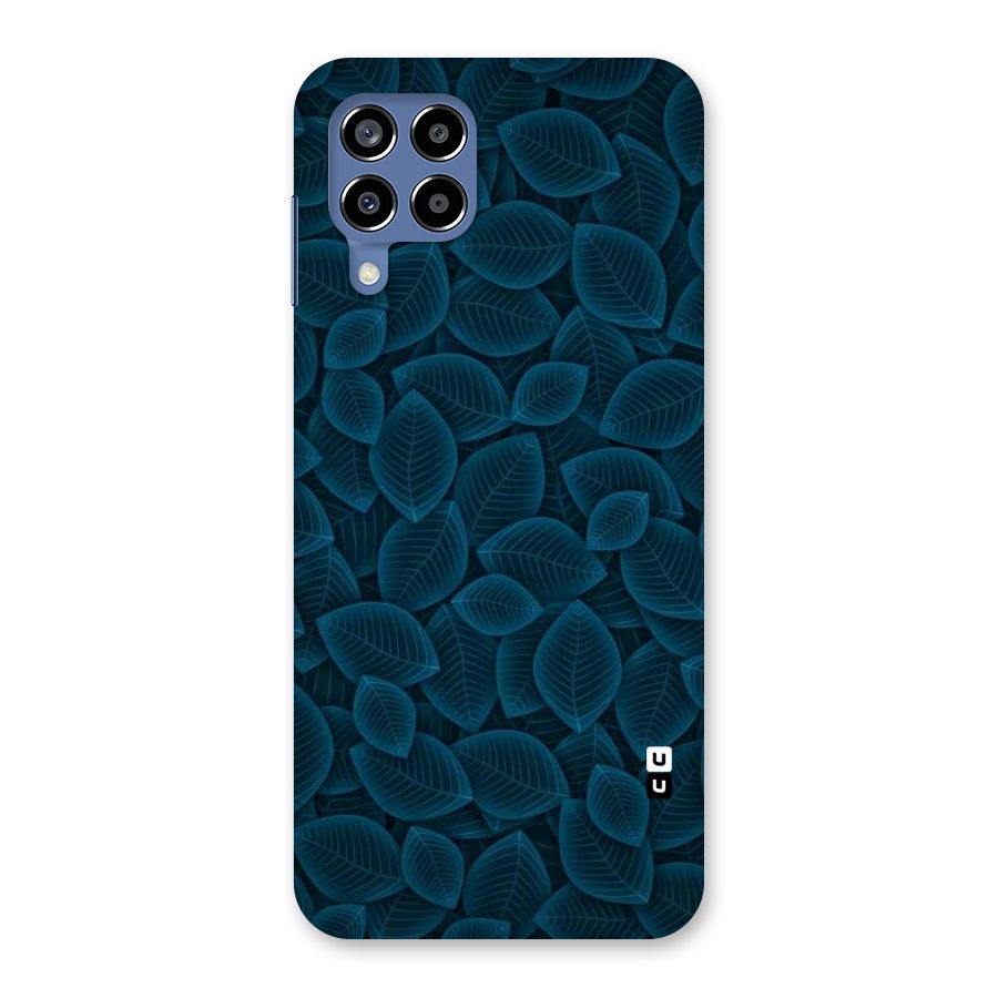 Blue Thin Leaves Back Case for Galaxy M53 5G