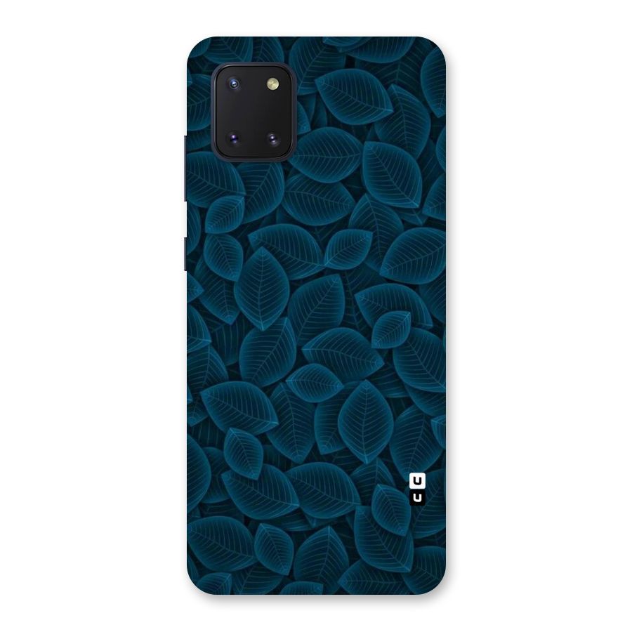 Blue Thin Leaves Back Case for Galaxy Note 10 Lite