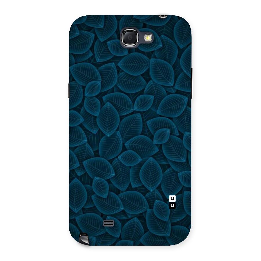 Blue Thin Leaves Back Case for Galaxy Note 2