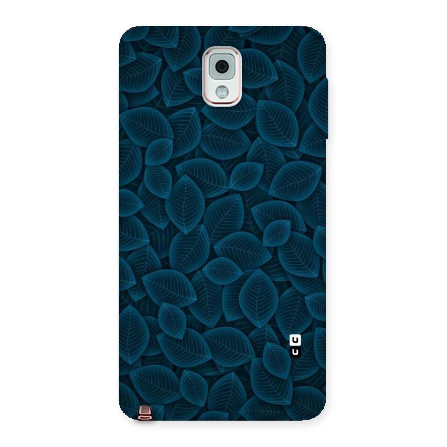 Blue Thin Leaves Back Case for Galaxy Note 3