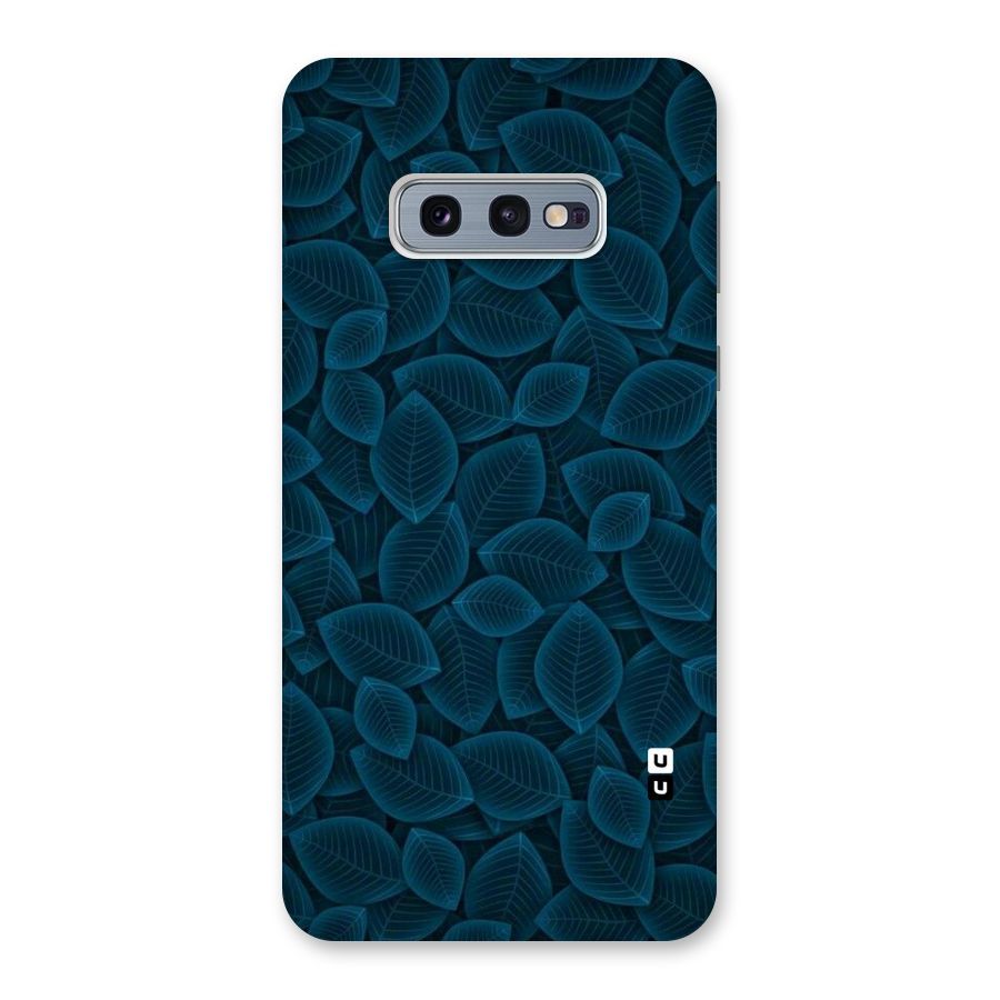 Blue Thin Leaves Back Case for Galaxy S10e