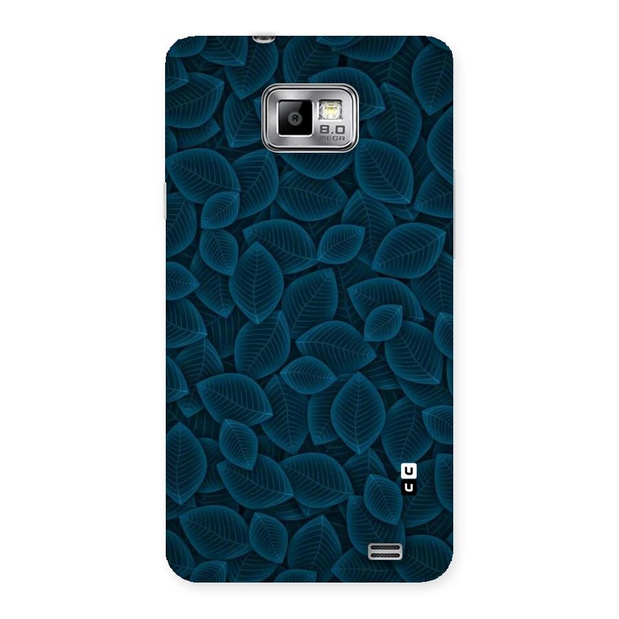 Blue Thin Leaves Back Case for Galaxy S2