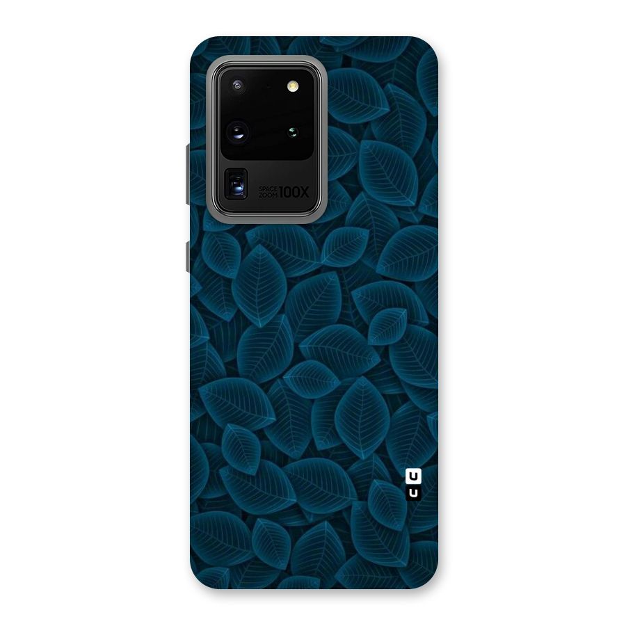 Blue Thin Leaves Back Case for Galaxy S20 Ultra