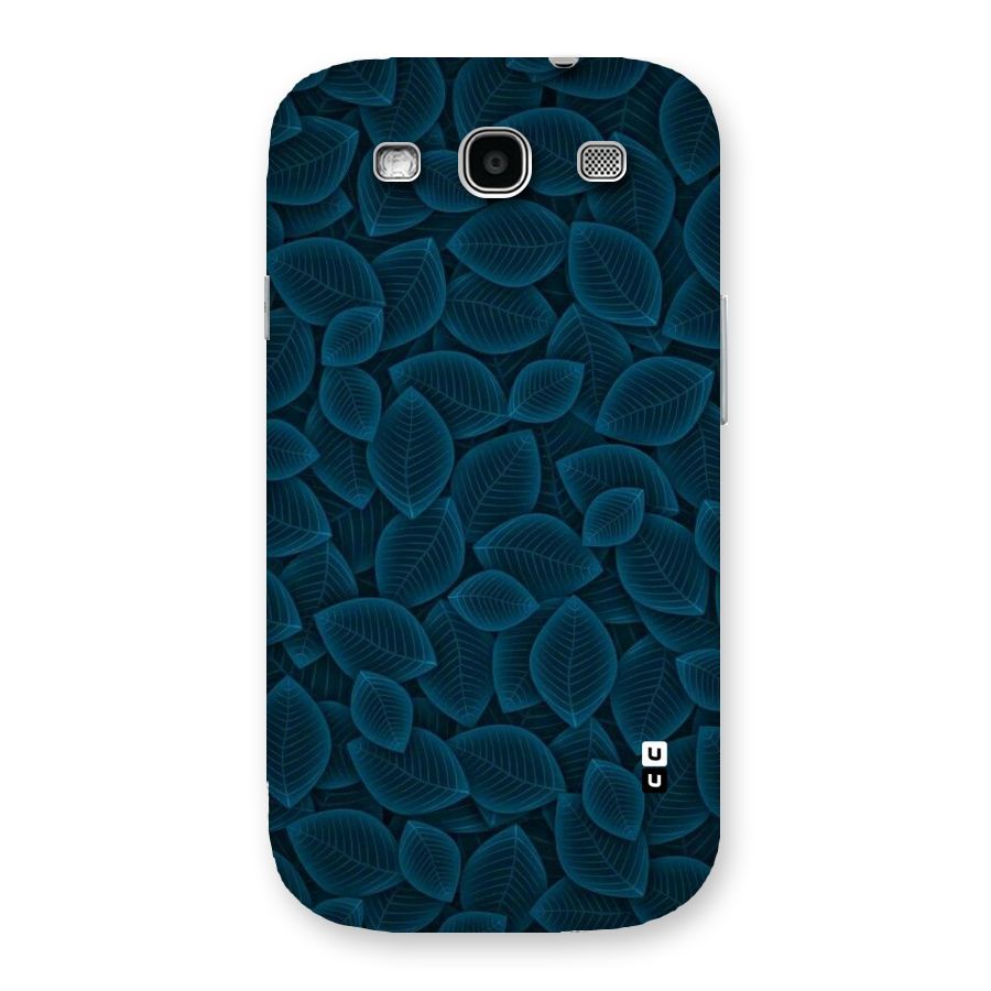 Blue Thin Leaves Back Case for Galaxy S3