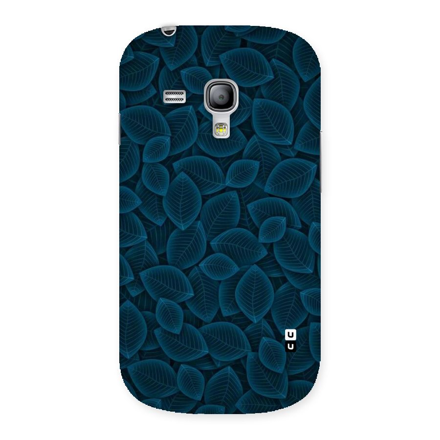 Blue Thin Leaves Back Case for Galaxy S3 Mini