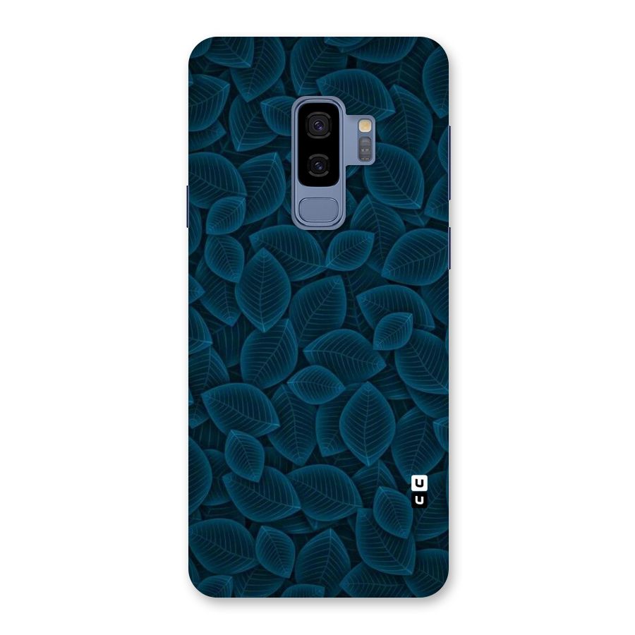 Blue Thin Leaves Back Case for Galaxy S9 Plus