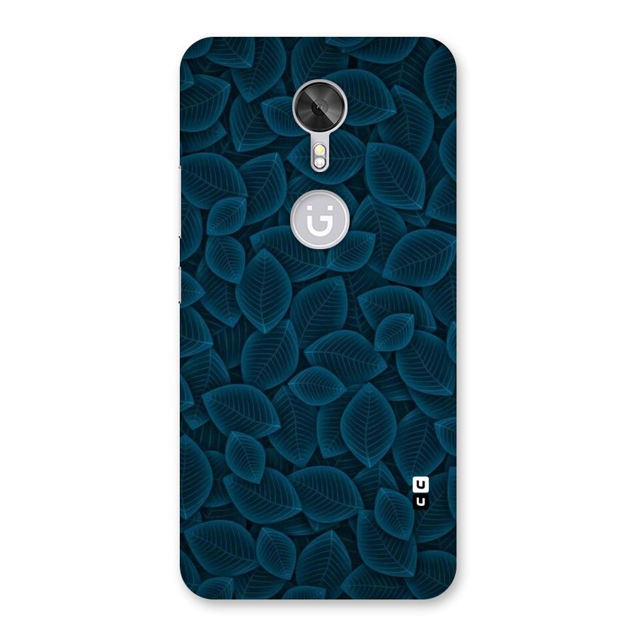 Blue Thin Leaves Back Case for Gionee A1