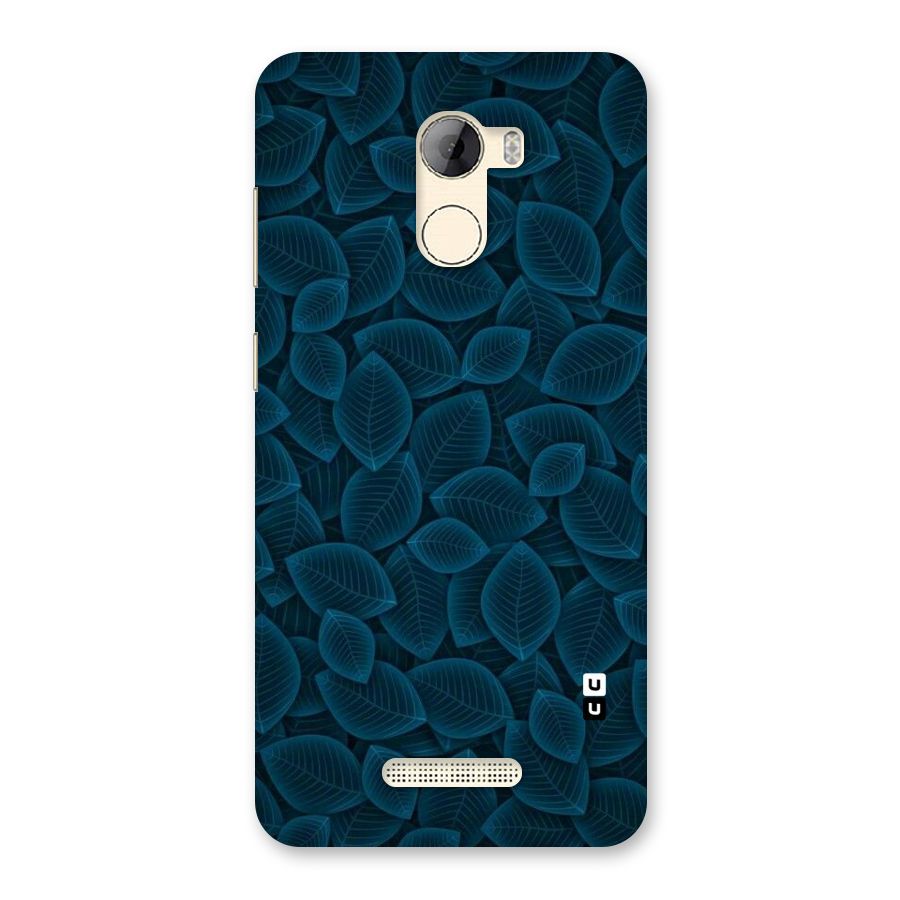 Blue Thin Leaves Back Case for Gionee A1 LIte