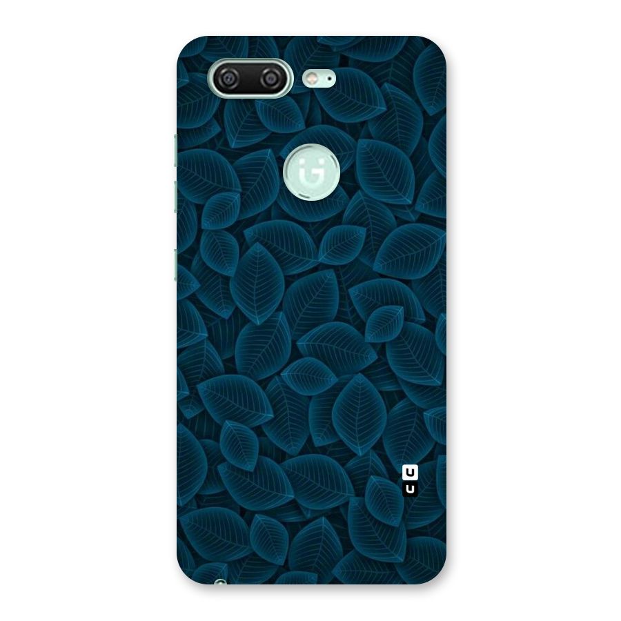 Blue Thin Leaves Back Case for Gionee S10