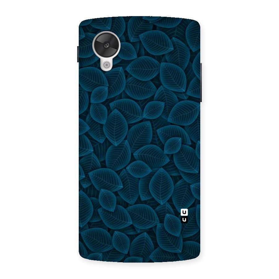 Blue Thin Leaves Back Case for Google Nexsus 5