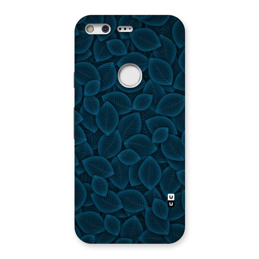 Blue Thin Leaves Back Case for Google Pixel
