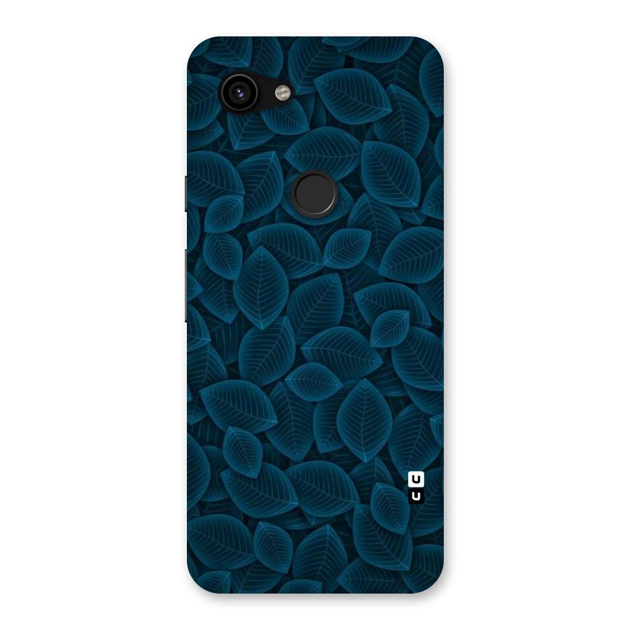 Blue Thin Leaves Back Case for Google Pixel 3a