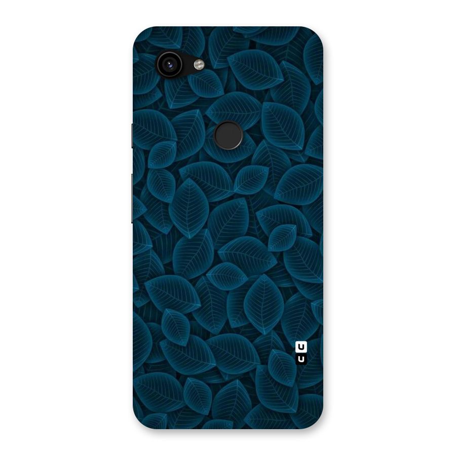 Blue Thin Leaves Back Case for Google Pixel 3a XL