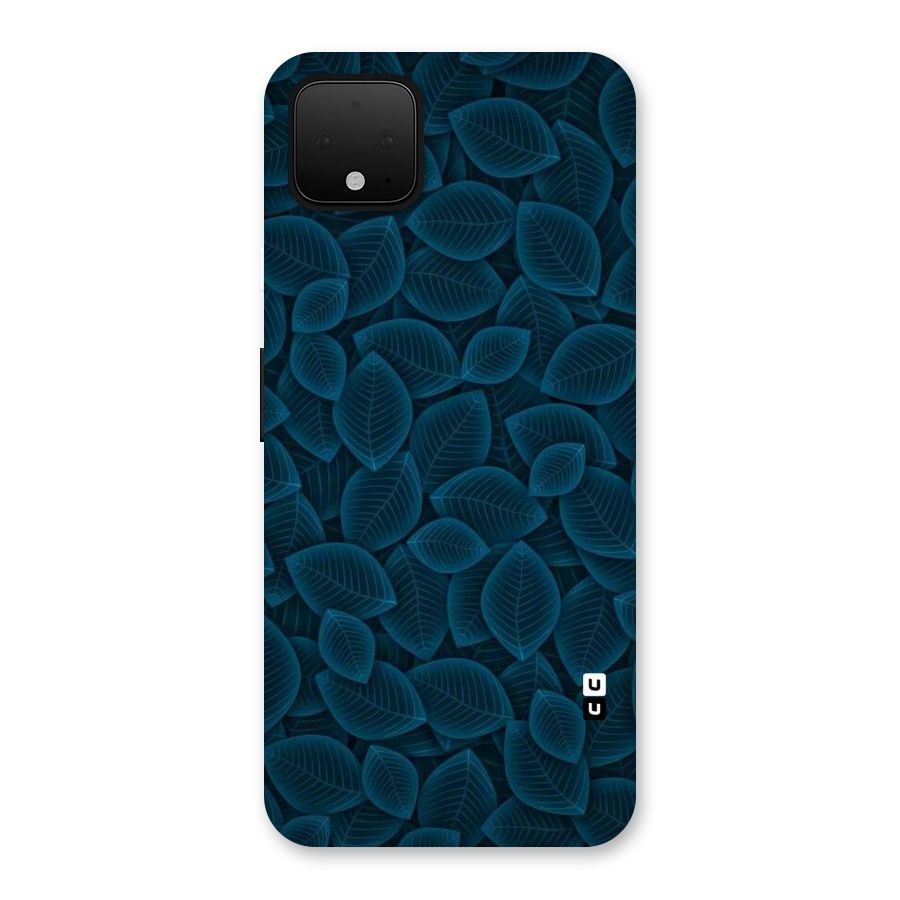 Blue Thin Leaves Back Case for Google Pixel 4 XL