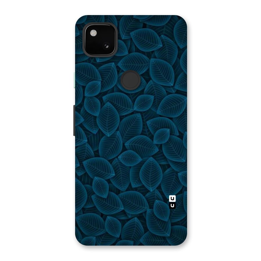 Blue Thin Leaves Back Case for Google Pixel 4a