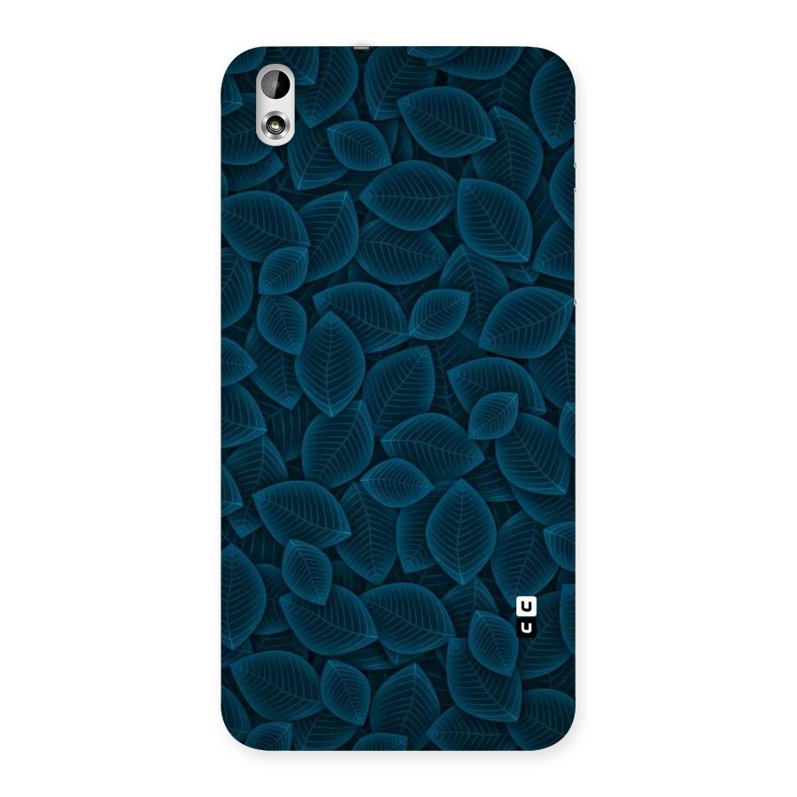 Blue Thin Leaves Back Case for HTC Desire 816g