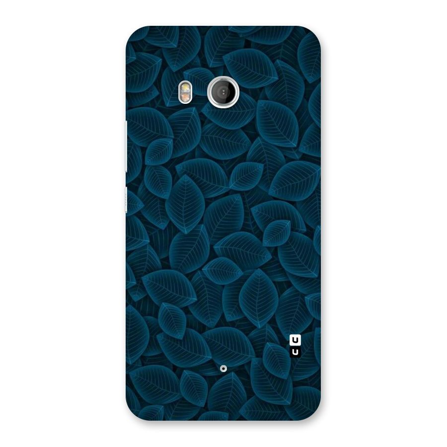 Blue Thin Leaves Back Case for HTC U11