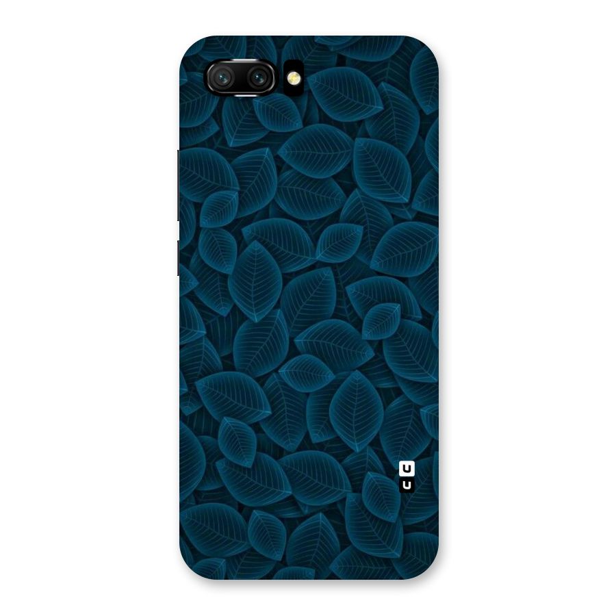 Blue Thin Leaves Back Case for Honor 10