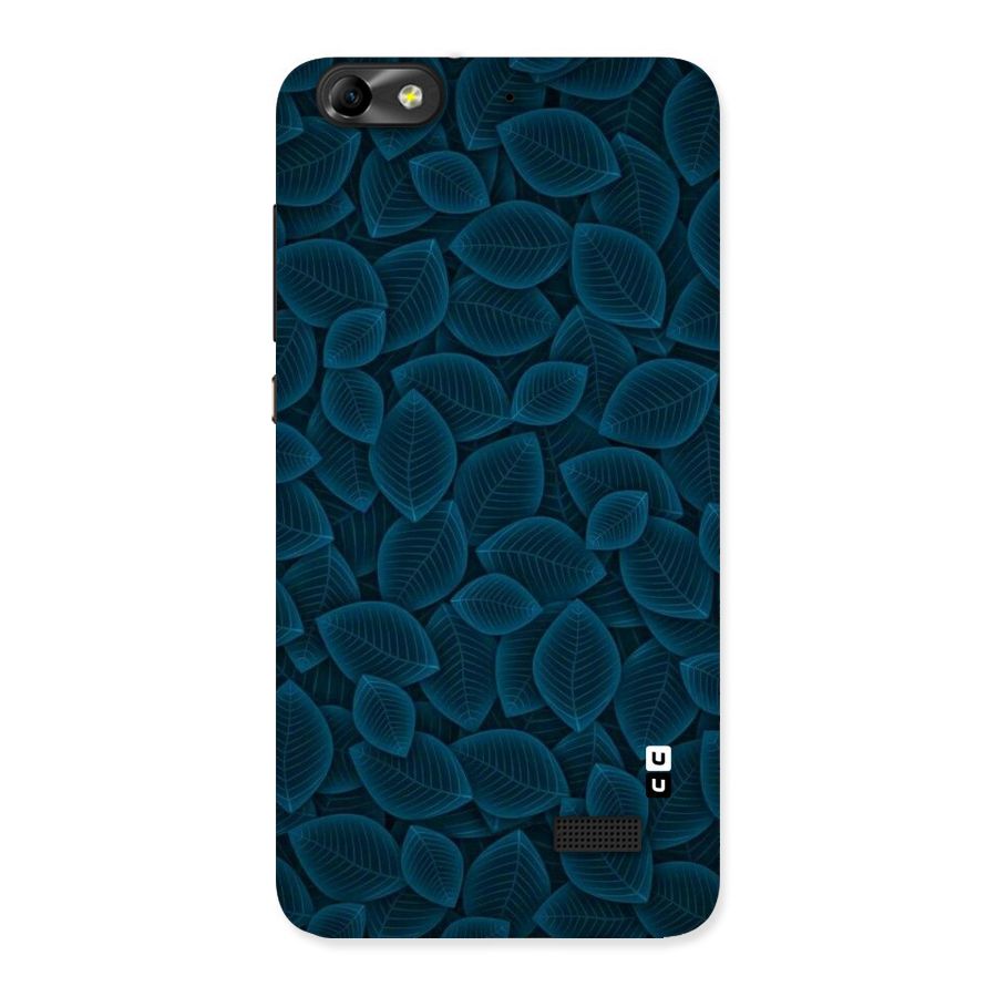 Blue Thin Leaves Back Case for Honor 4C