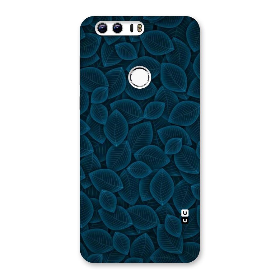 Blue Thin Leaves Back Case for Honor 8
