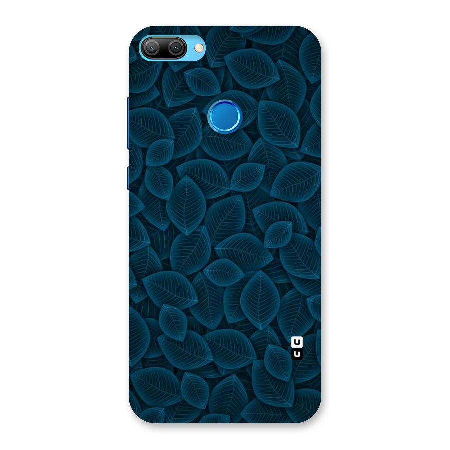 Blue Thin Leaves Back Case for Honor 9N