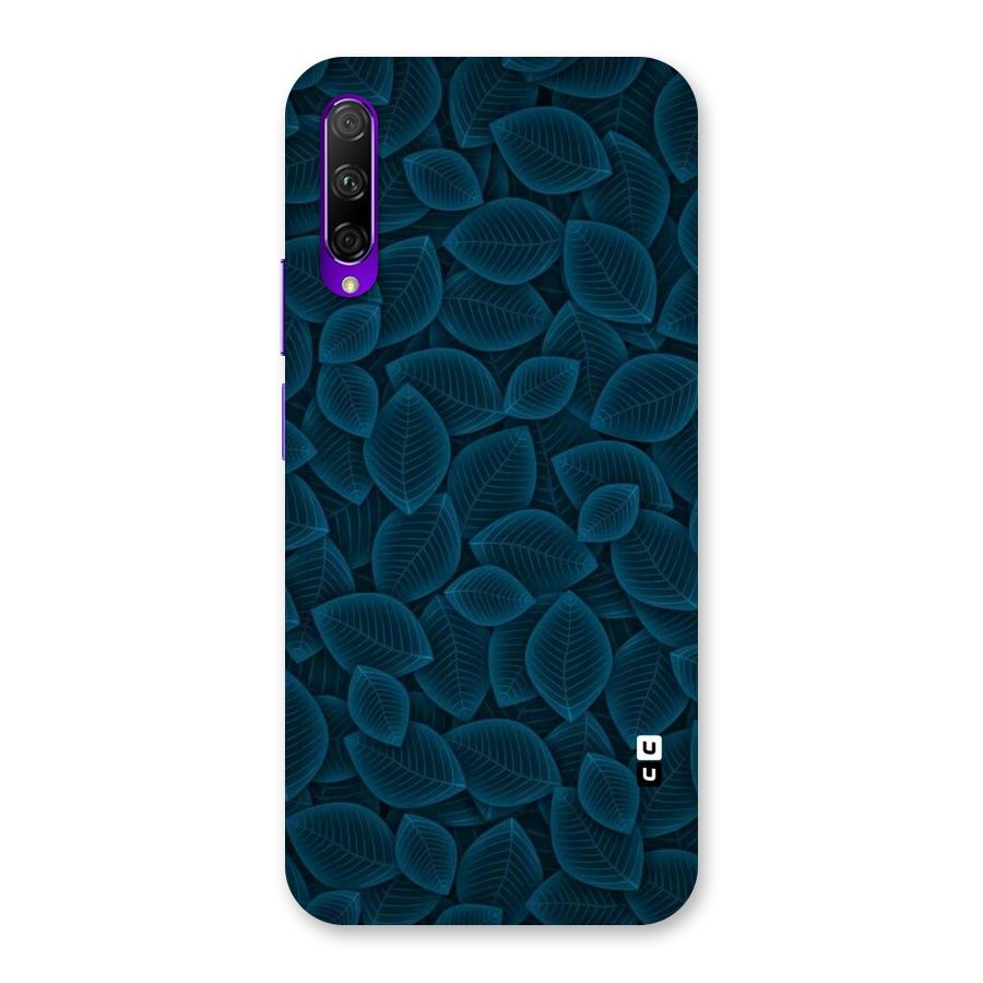 Blue Thin Leaves Back Case for Honor 9X Pro