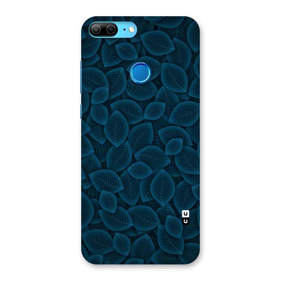 Blue Thin Leaves Back Case for Honor 9 Lite