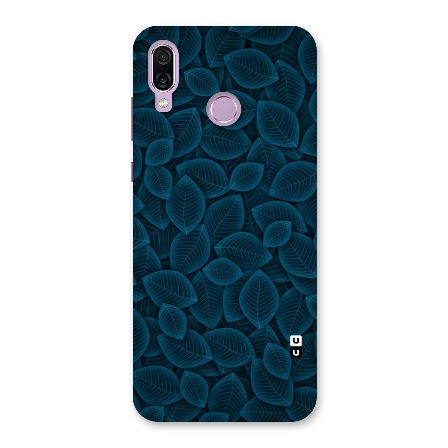 Blue Thin Leaves Back Case for Honor Play