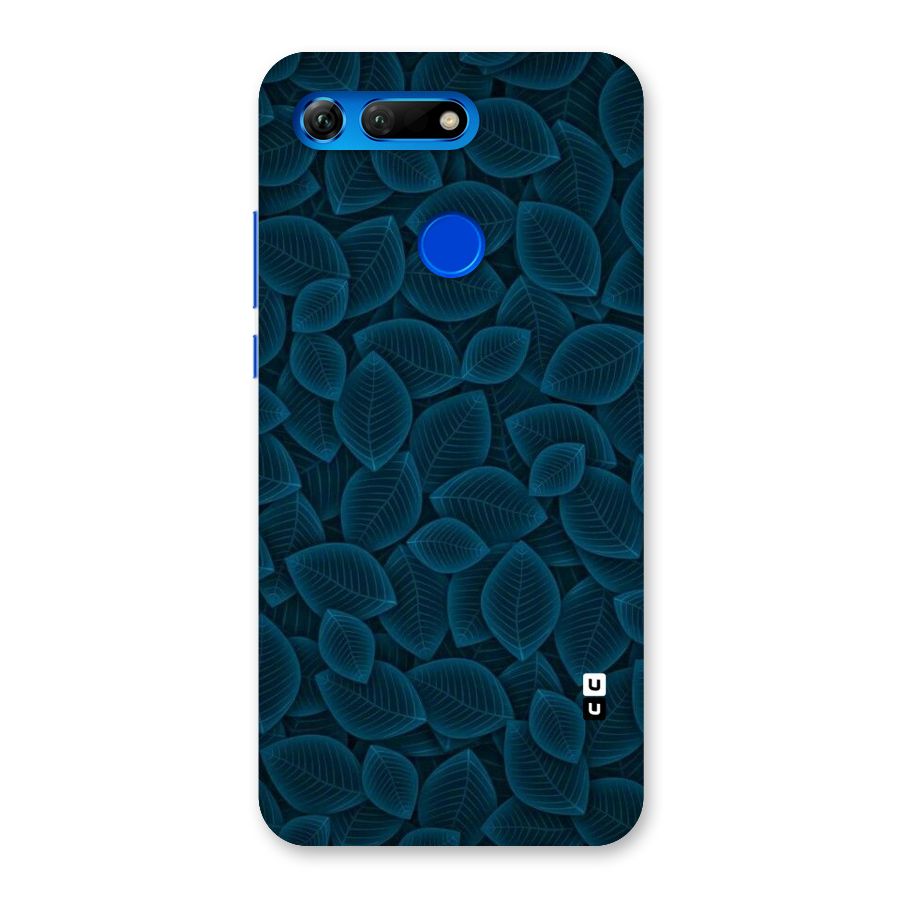 Blue Thin Leaves Back Case for Honor View 20