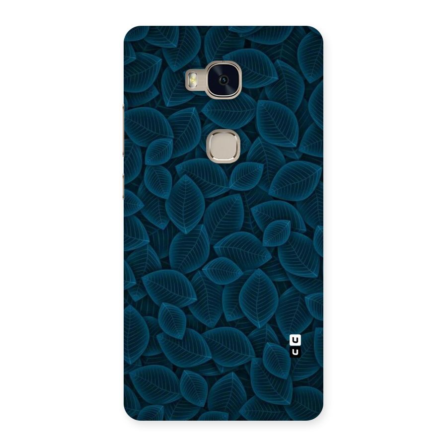 Blue Thin Leaves Back Case for Huawei Honor 5X