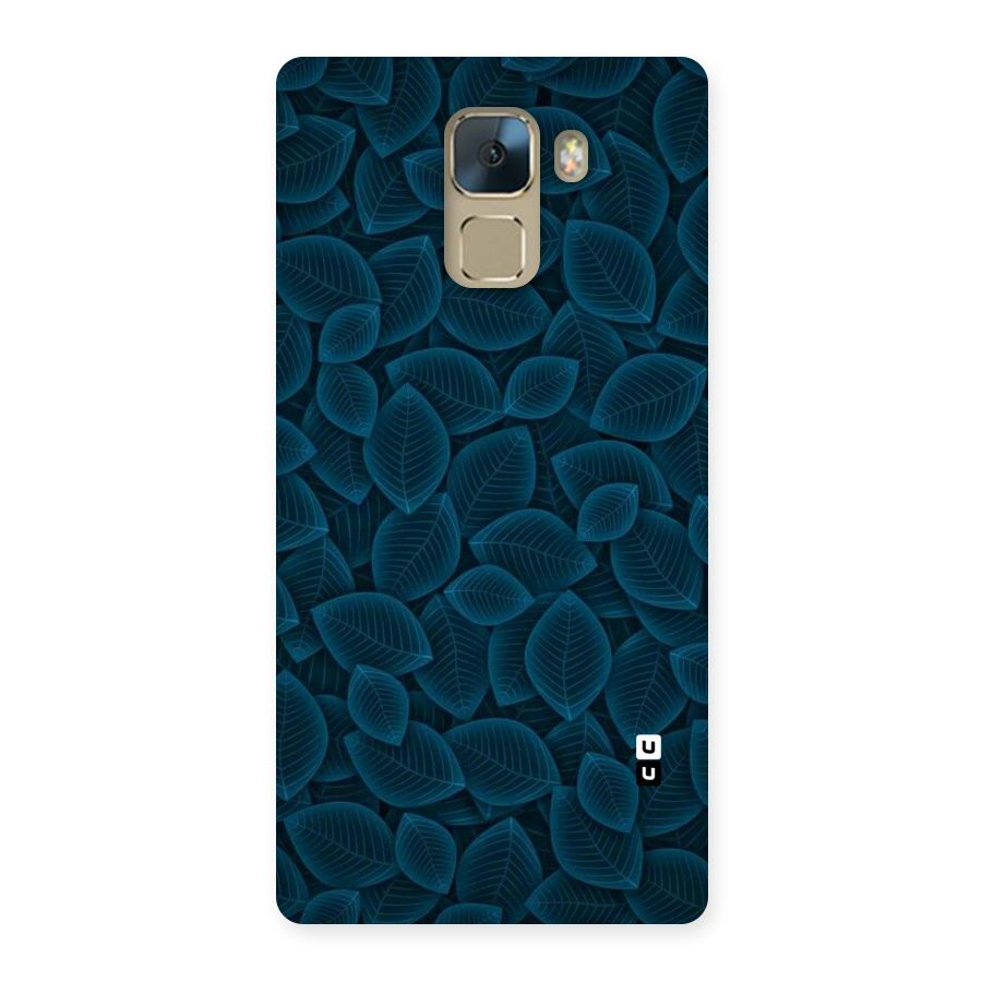 Blue Thin Leaves Back Case for Huawei Honor 7