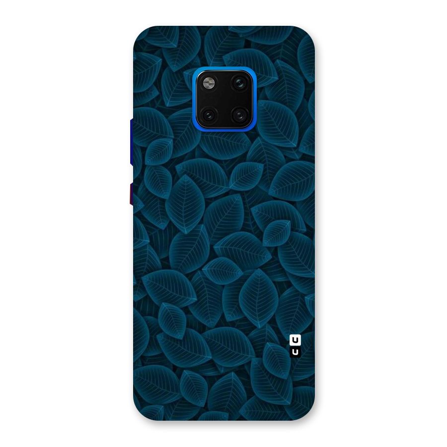 Blue Thin Leaves Back Case for Huawei Mate 20 Pro