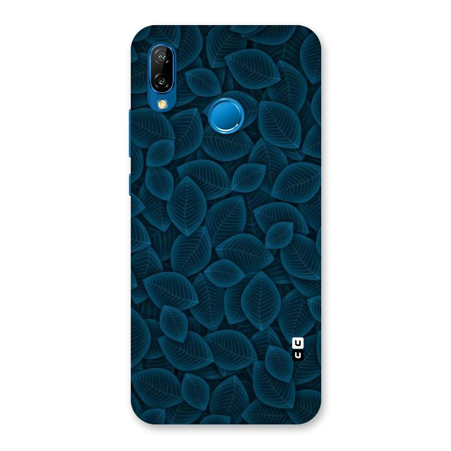 Blue Thin Leaves Back Case for Huawei P20 Lite