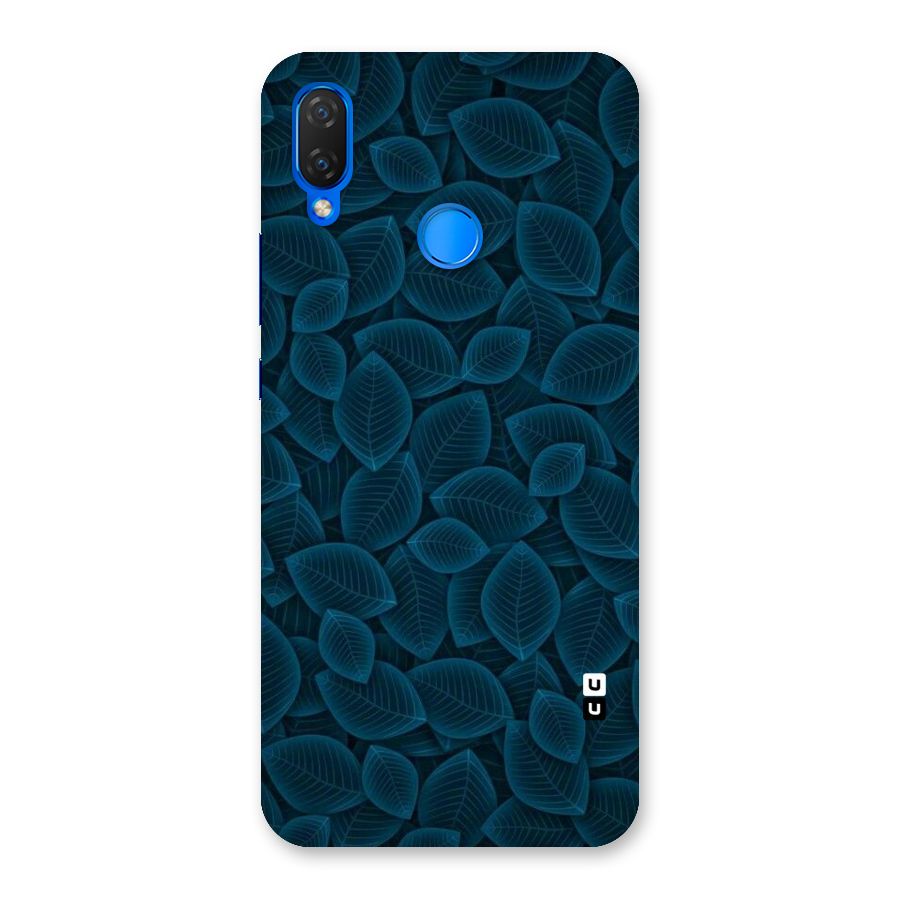 Blue Thin Leaves Back Case for Huawei P Smart+
