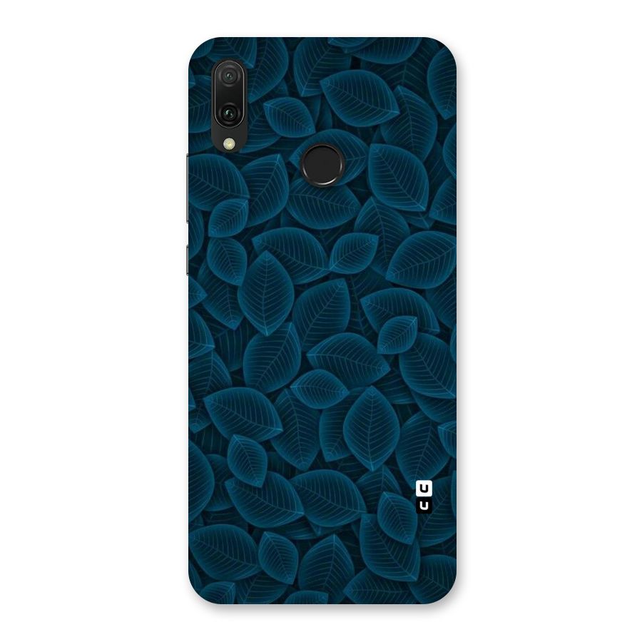 Blue Thin Leaves Back Case for Huawei Y9 (2019)