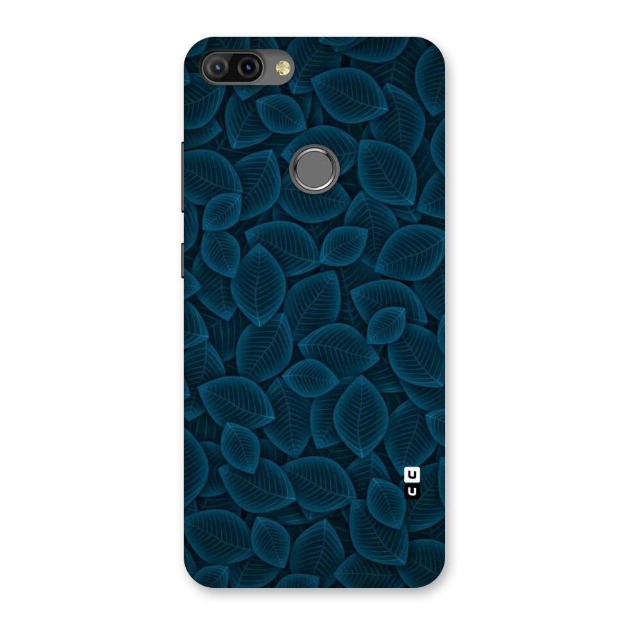 Blue Thin Leaves Back Case for Infinix Hot 6 Pro