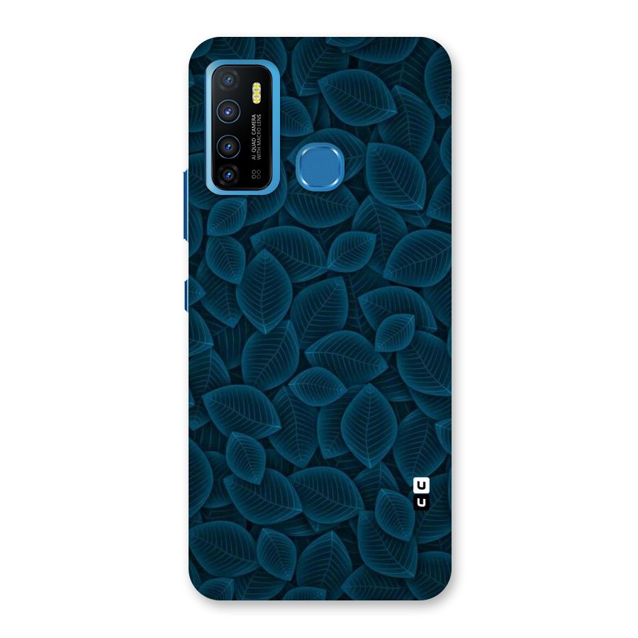 Blue Thin Leaves Back Case for Infinix Hot 9
