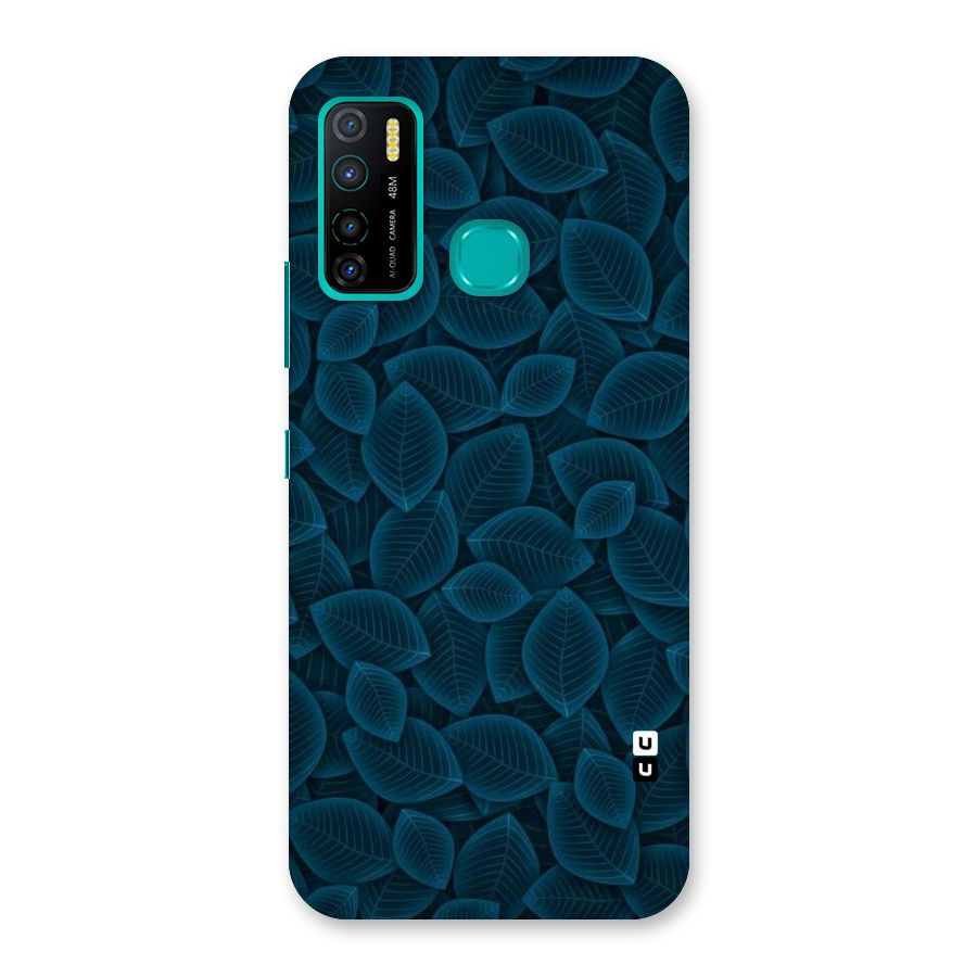 Blue Thin Leaves Back Case for Infinix Hot 9 Pro