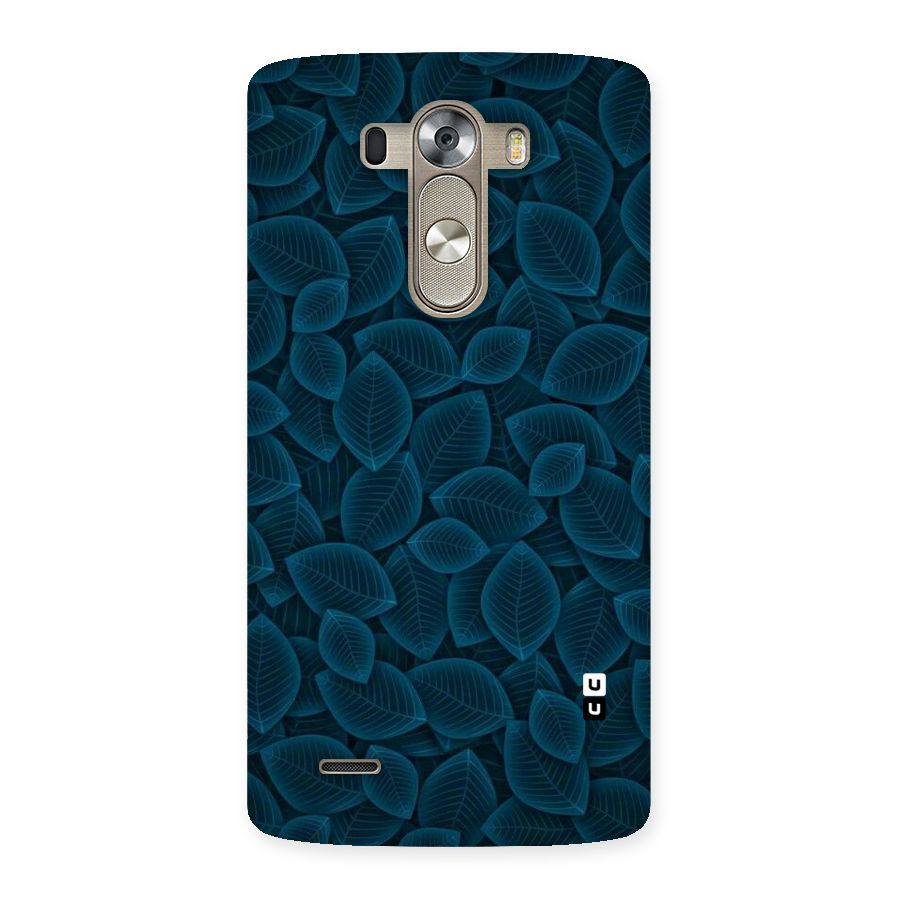 Blue Thin Leaves Back Case for LG G3