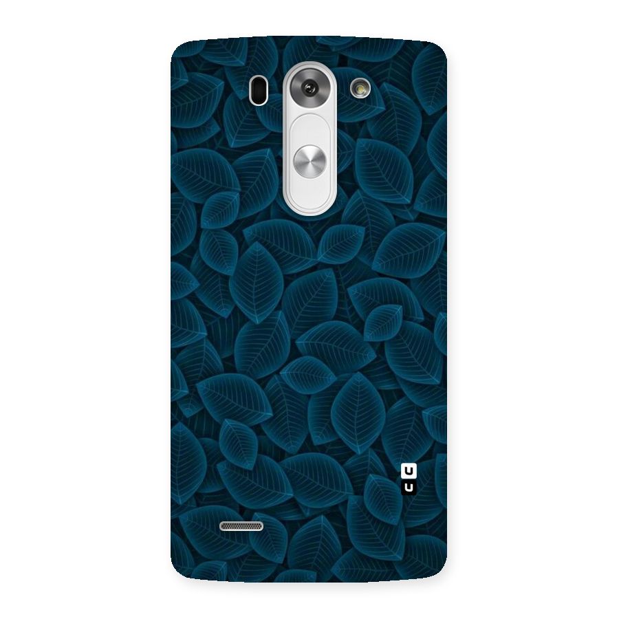 Blue Thin Leaves Back Case for LG G3 Beat