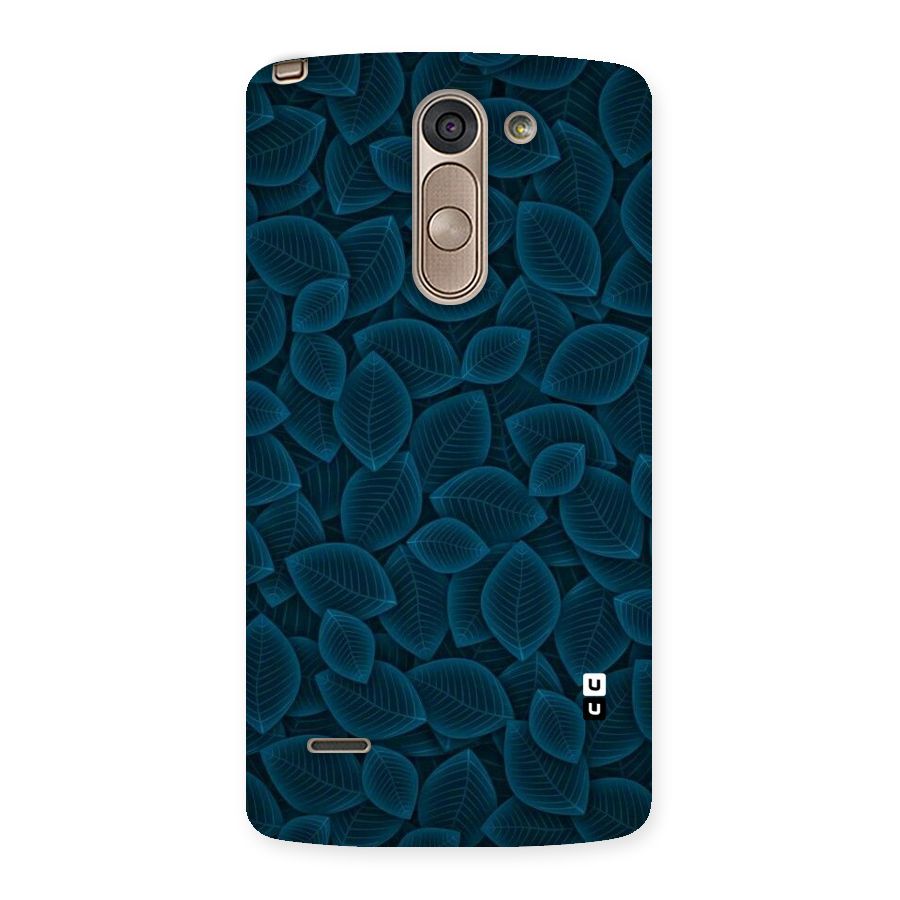 Blue Thin Leaves Back Case for LG G3 Stylus