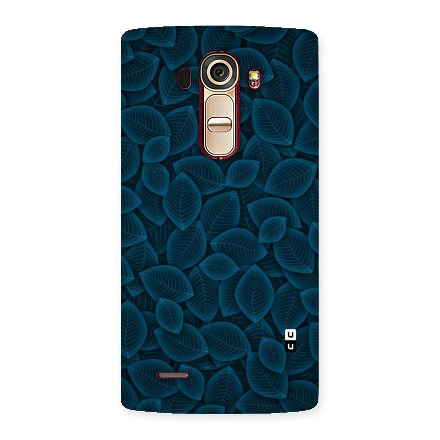 Blue Thin Leaves Back Case for LG G4