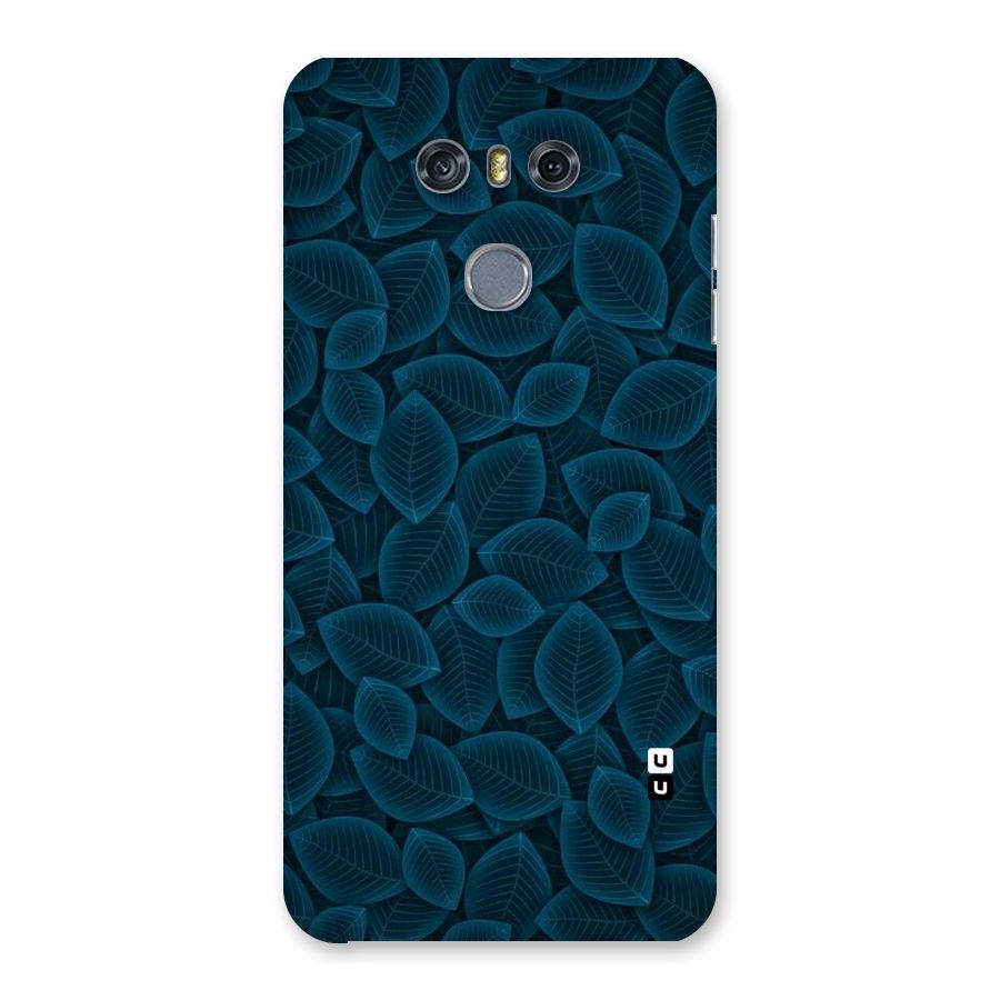 Blue Thin Leaves Back Case for LG G6