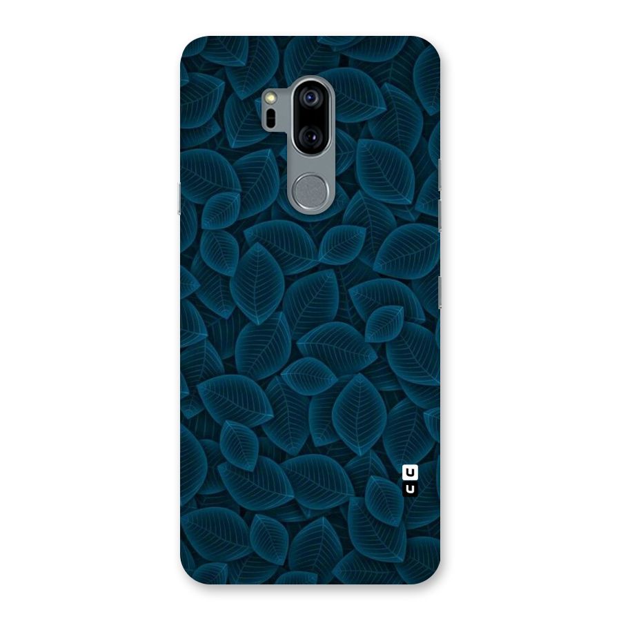 Blue Thin Leaves Back Case for LG G7
