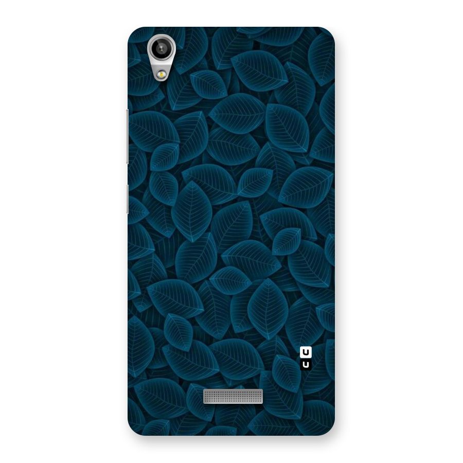 Blue Thin Leaves Back Case for Lava-Pixel-V1