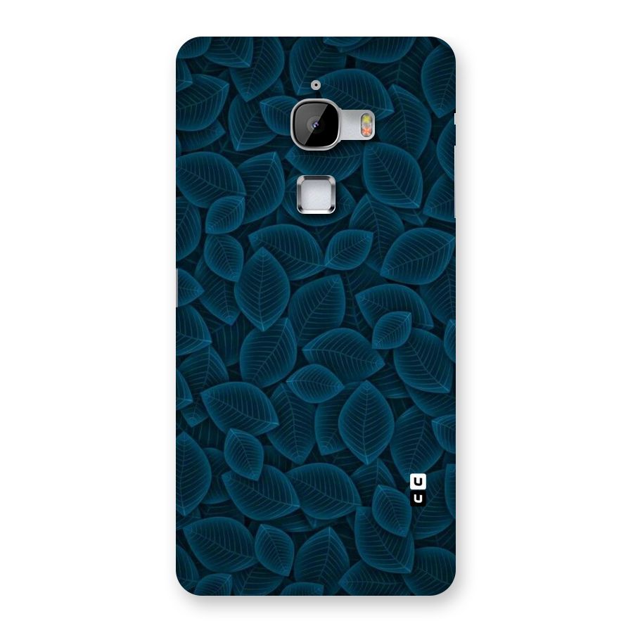Blue Thin Leaves Back Case for LeTv Le Max