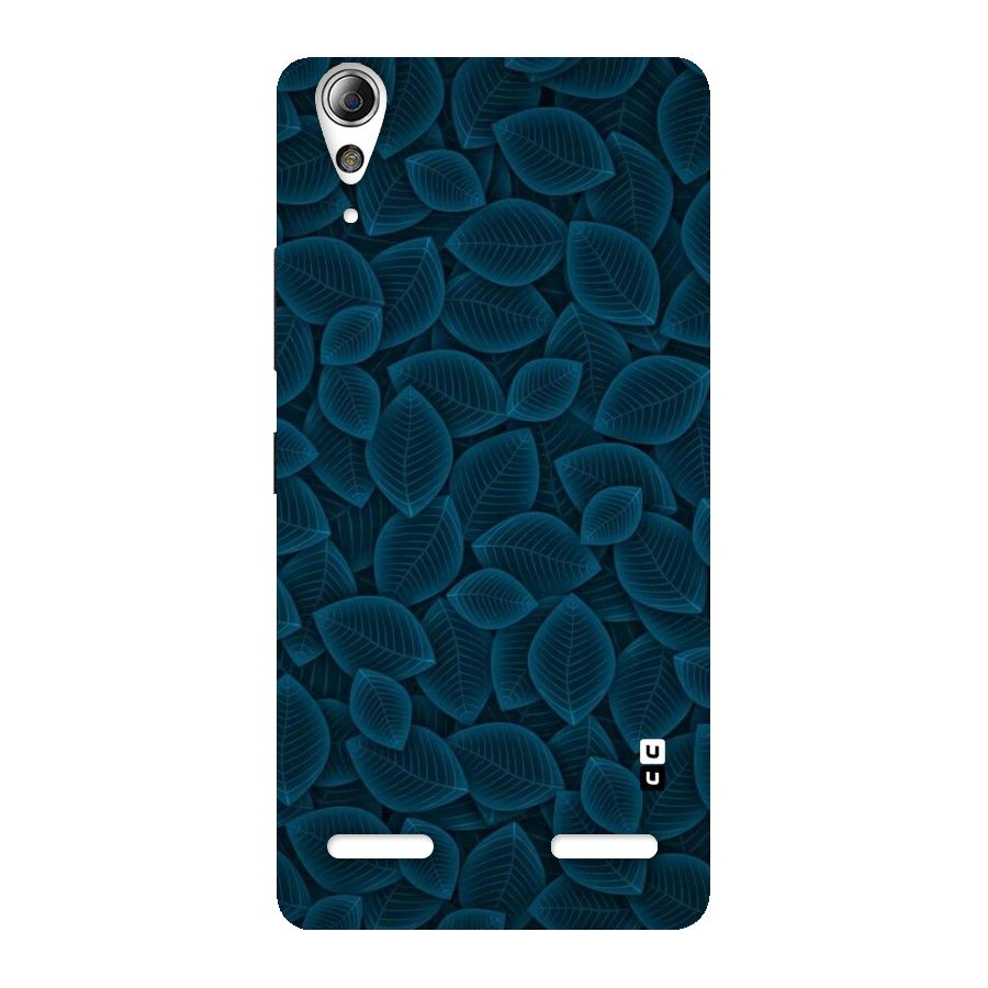 Blue Thin Leaves Back Case for Lenovo A6000 Plus