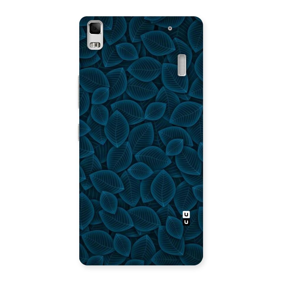 Blue Thin Leaves Back Case for Lenovo K3 Note