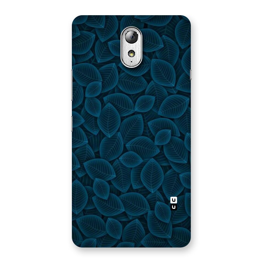 Blue Thin Leaves Back Case for Lenovo Vibe P1M