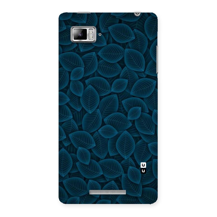 Blue Thin Leaves Back Case for Lenovo Vibe Z K910